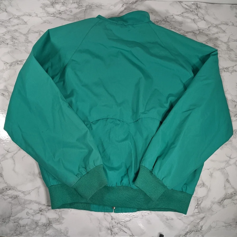 Vintage Lands End Golf Style Teal Jacket Large